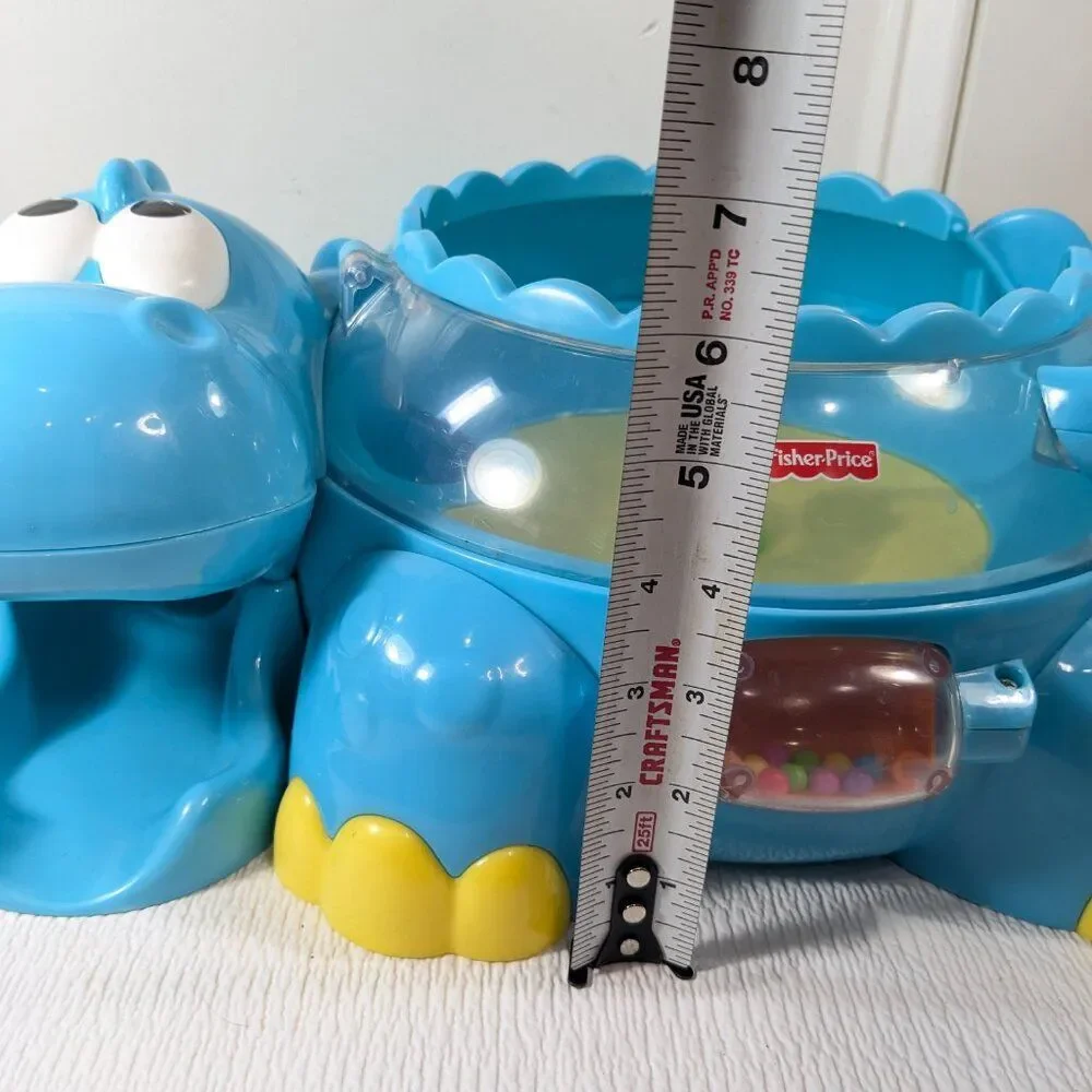 Fisher-Price Go Baby Go! Poppity Pop Musical Dino blue dinosaur toy NO BALLS